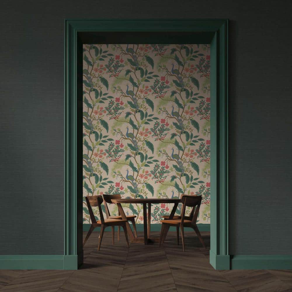 Palette 24' L x 36" W Handwoven Grasscloth Wallpaper in White