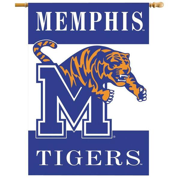 BSI Products NCAA 28 in. x 40 in. Memphis 2-Sided Banner with Pole Sleeve