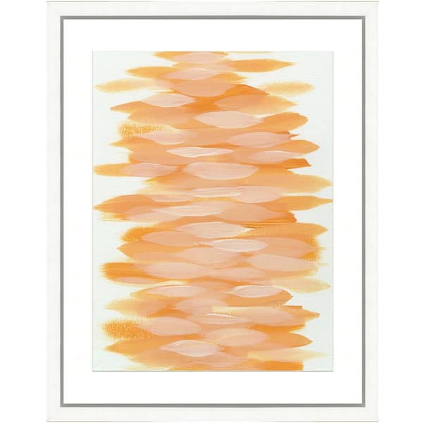 Vintage Print Gallery Orange Rhapsody Framed Archival Paper Wall Art (26 in. x 32 in. in full size)