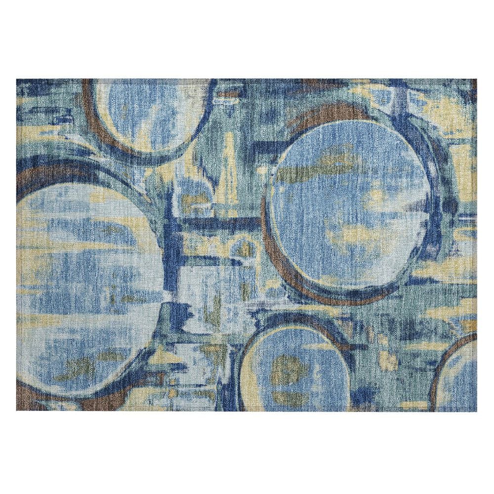 Chantille Machine Washable Indoor/Outdoor Abstract ACN2615 Teal 2 ft. x 3 ft. Accent Rug price history on PriceWatchPro