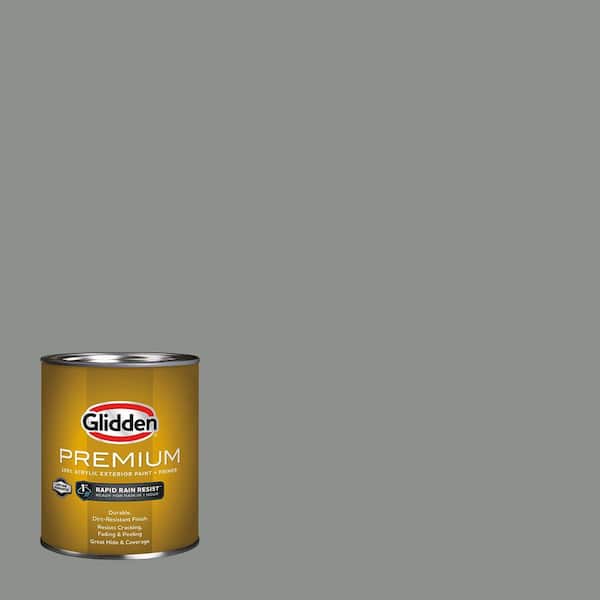Glidden Premium 1 qt. PPG1009-5 Phoenix Fossil Flat Exterior Latex