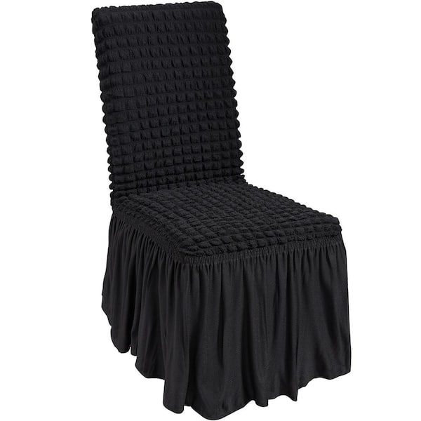 SKYSHALO Stretch Spandex Folding Chair Covers Universal Fitted Slipcovers with Skirt Removable Washable for Weddings