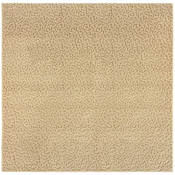 Ivy Beige 12 ft. x 12 ft. Square Area Rug