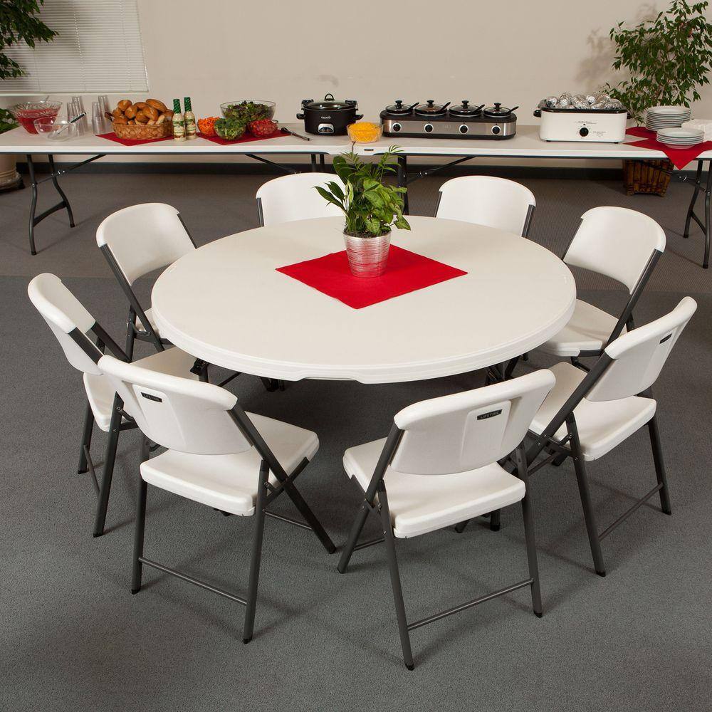 Lifetime 60-inch Round Nesting Table - 4 Pk (Commercial) - 480301