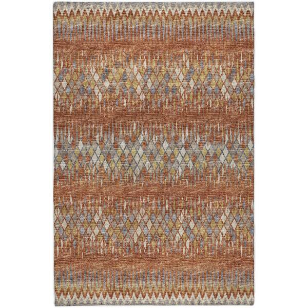 Dream Shag Premium Machine Washable Abstract ADS38 Spice 10 ft. x 14 ft. Area Rug