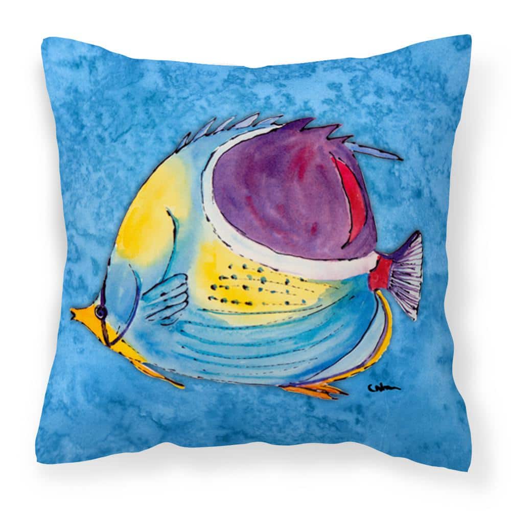 Carolines Treasures 8676pw1414 Tropical Fish Decorative Canvas Fabric Pillow