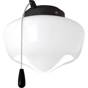 Fan Light Kits Collection 1-Light Forged Black Ceiling Fan Light Kit