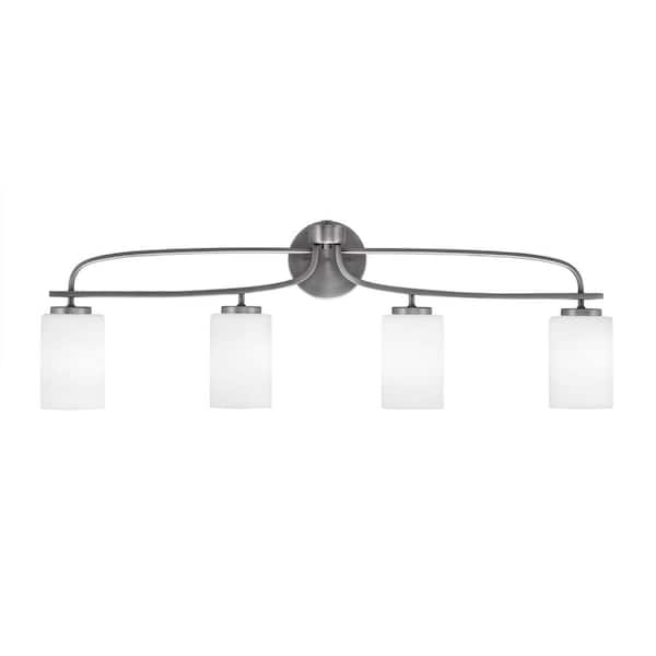 Unbranded Olympia 35.75 in. 4-Light Graphite Vanity Light