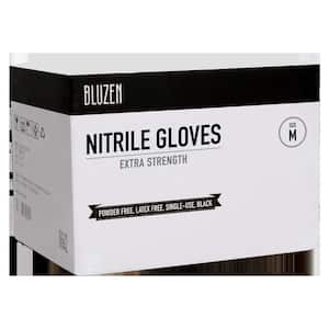Med Black Extra-Strength 5mil Nitrile Gloves 1000-Count Case