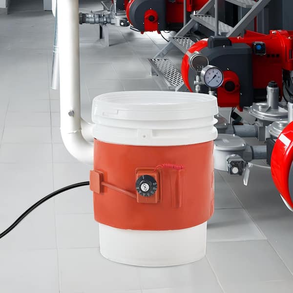 Metal Drum Heater, 800 W 7.75 in. W, Pail Heating Band for 5 Gal. Barrel, 41.7 lbs. Silicon Drum Accessories 2025 Update