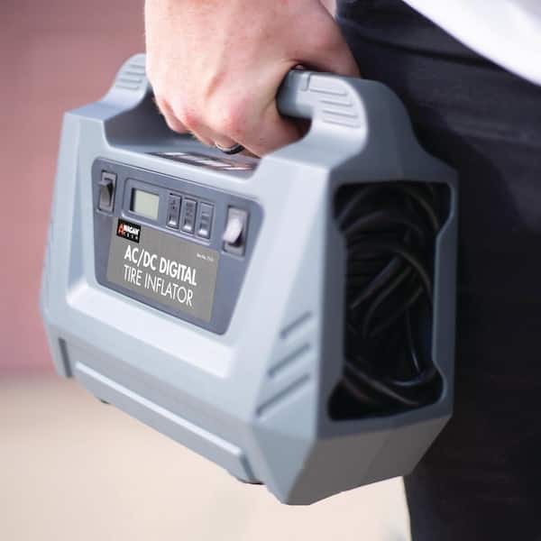 Wagan Tech 12-Volt and 120-Volt AC DC Digital Air Compressor Tire