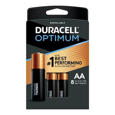 Optimum AA Alkaline Battery (8-Pack)