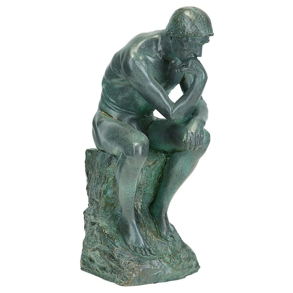 Design Toscano 10 in. H Rodin's Thinker Tabletop Statue