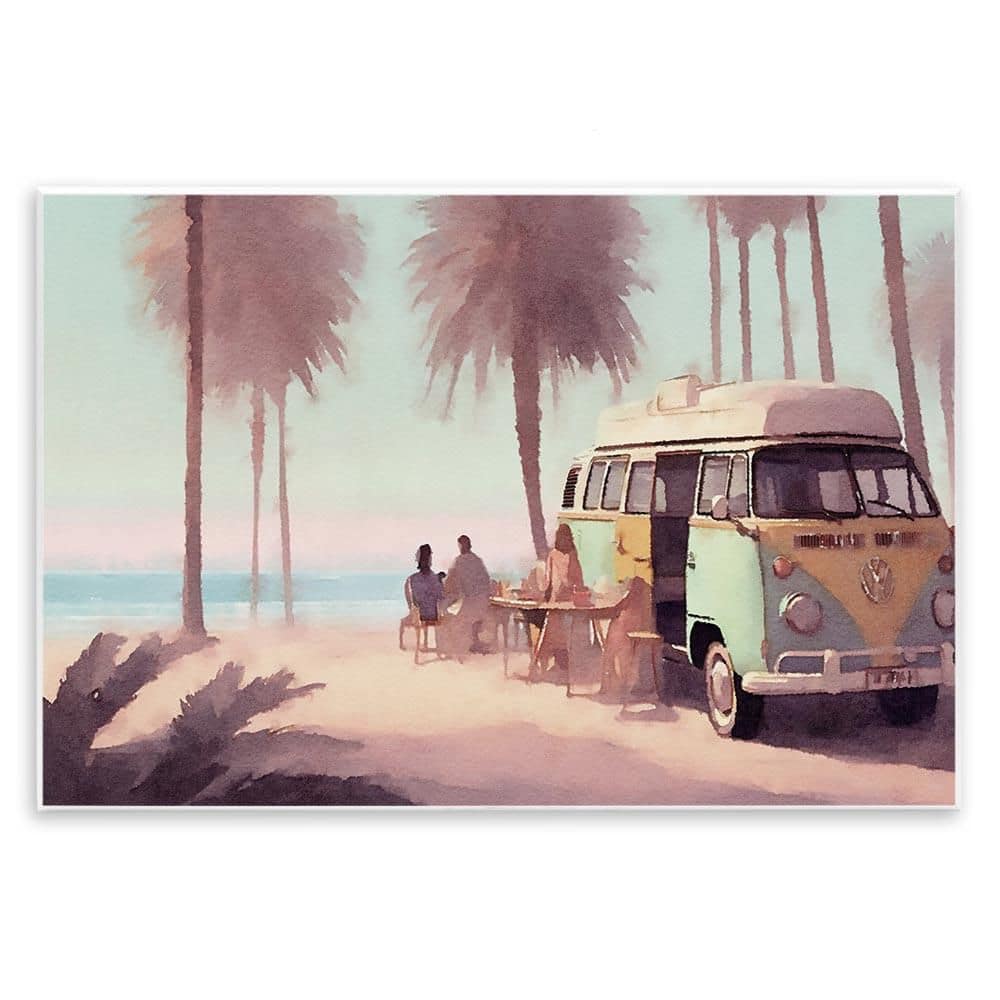 Beach Day Hangout by Noah Bay Unframed Coastal Graphic Art Print 13 in. x 19 in. price history on PriceWatchPro