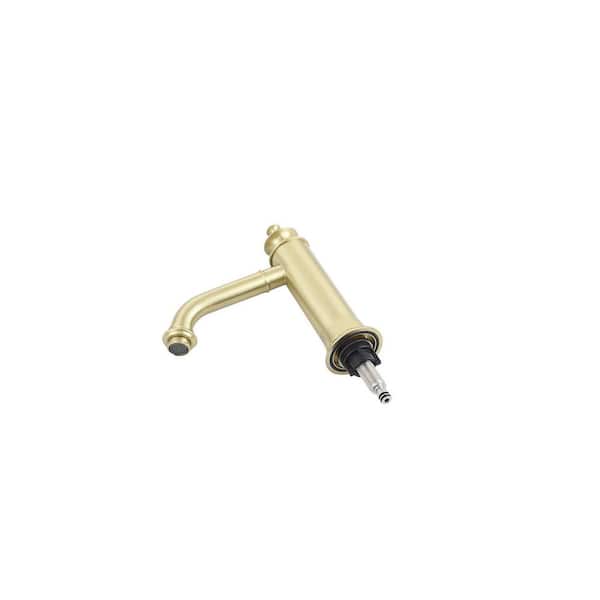 8 in. Widespread Double-Handle Bathroom Sink Faucet in Brushed Gold