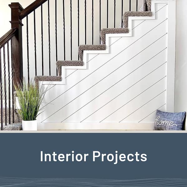 1 in. x 4 in. x 8 ft. Timeless Farmhouse White Smooth Pine Trim (4-Pack)