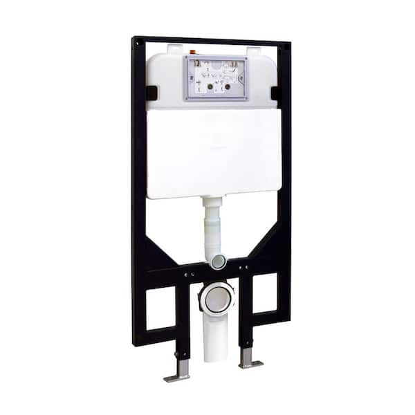 Cadre 1.6 GPF Dual Flush Toilet Tank Carrier with Siphonic Jet Technology in Black Brushed