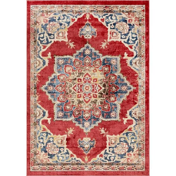 Unique Loom Utopia Helios Burgundy 7' 1 x 10' 0 Area Rug
