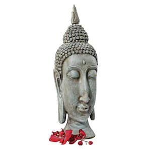 29.5 in. H Sukhothai Buddha Asian Garden Sculptural Bust Statue
