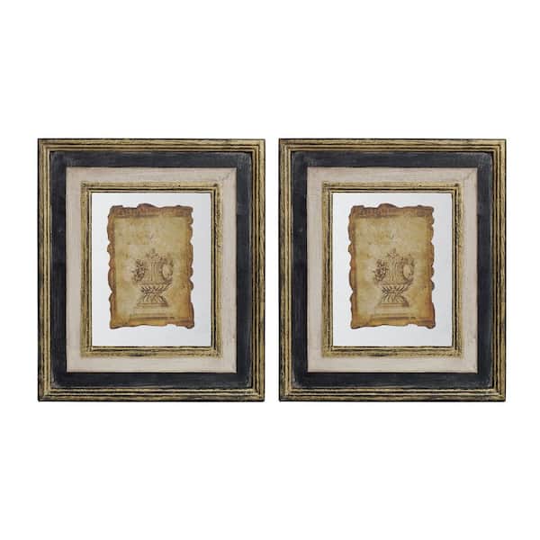 Miscool Anky 2-piece Framed Art Print 13 in. x 15 in. Lucian Framed Antiqued Sculpture Print