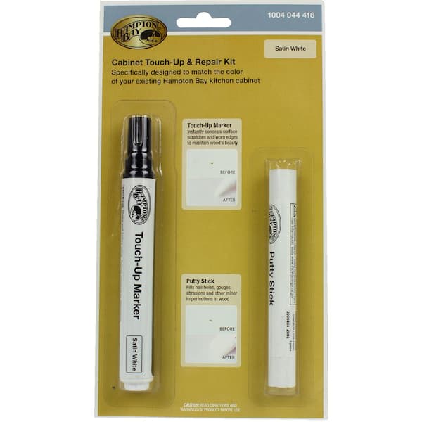 Hampton Bay Touch Up Kit in Satin White M827-2004 - The Home Depot