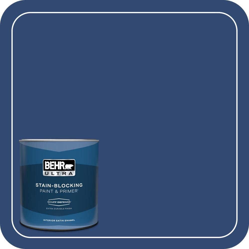 BEHR ULTRA 1 qt. #S-H-580 Navy Blue Extra Durable Satin Enamel Interior  Paint \u0026 Primer 775304 - The Home Depot, image size:1000x1000