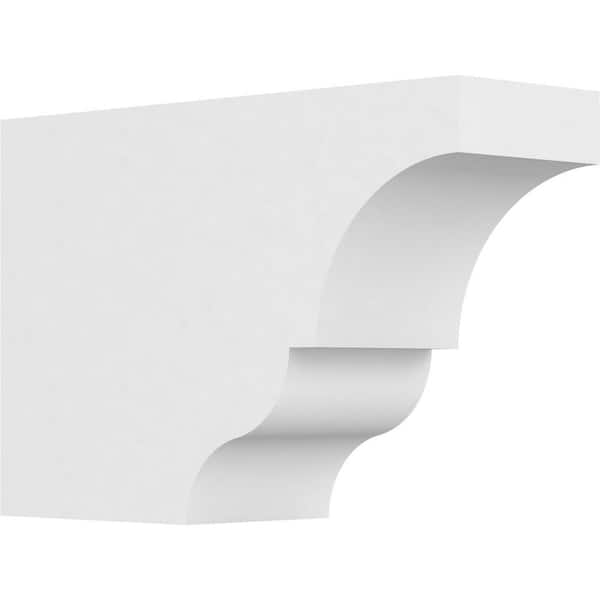 Ekena Millwork 4 in. x 8 in. x 12 in. Asheboro PVC Rafter Tail Brace