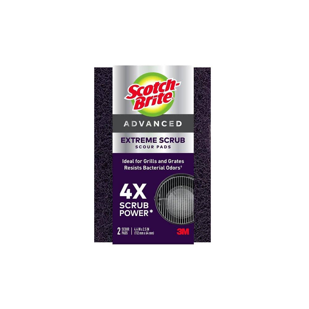 ScotchBrite Extreme Scrub Scour Pad (2Pack) 77222 The Home Depot