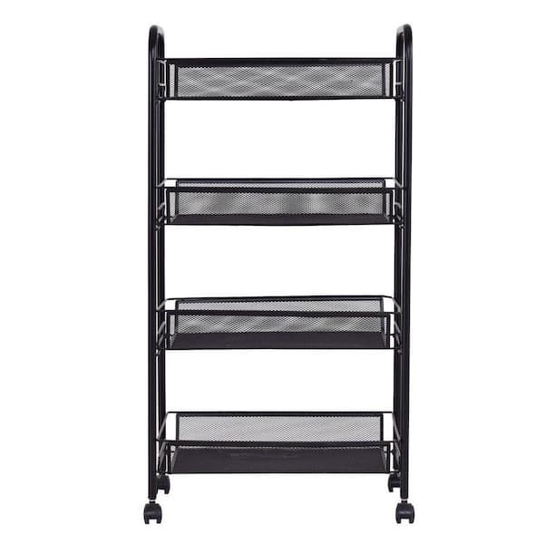 Deals 4 Tier Storage Rack Trolley Cart