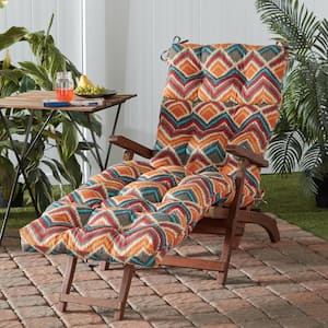 22 in. x 72 in. Surreal Outdoor Chaise Lounge Cushion