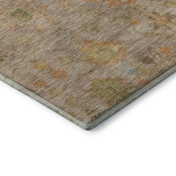 Mayfield Premium Machine Washable Abstract AMF1930 Beige 3 ft. x 4 ft. Area Rug