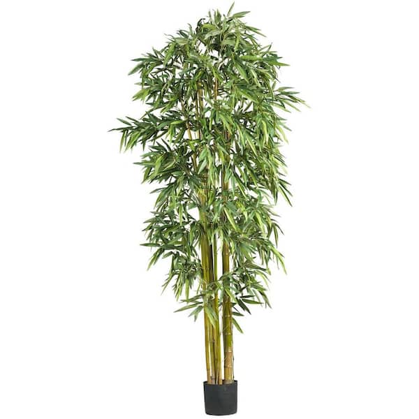Nearly Natural 7 ft. Artificial Large Bamboo Silk Tree