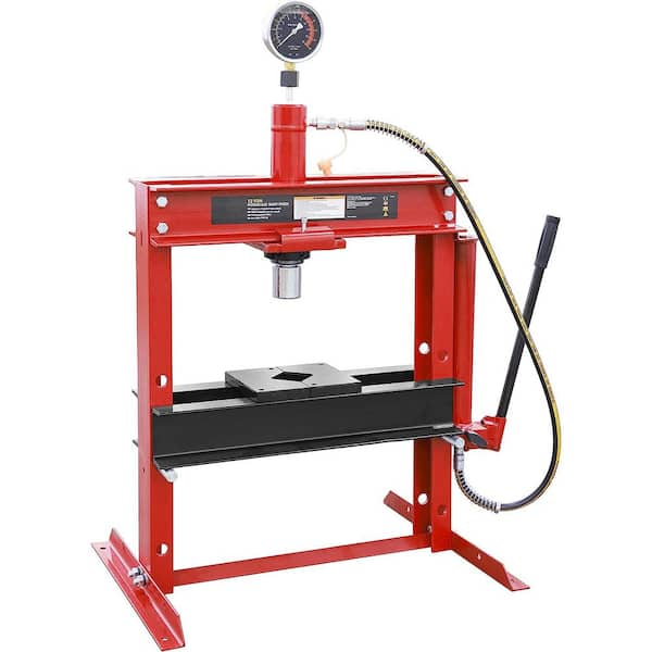 Big Red 12-Ton Low-Profile Shop Press with Stamping Plates