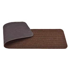 Stair Treads Collection Brown 8 Inch x 30 Inch Indoor Skid Slip Resistant Carpet Stair Treads Set of 3