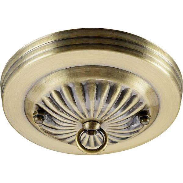 7in Diameter Brass Indian Ceiling Canopy - Polished Brass