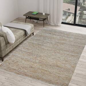 Dune Sand 8 ft. x 11 ft. Striped Casual Area Rug