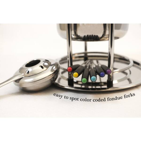 ExcelSteel 11-Piece Professional Stainless Steel Fondue Set 527 - The Home  Depot
