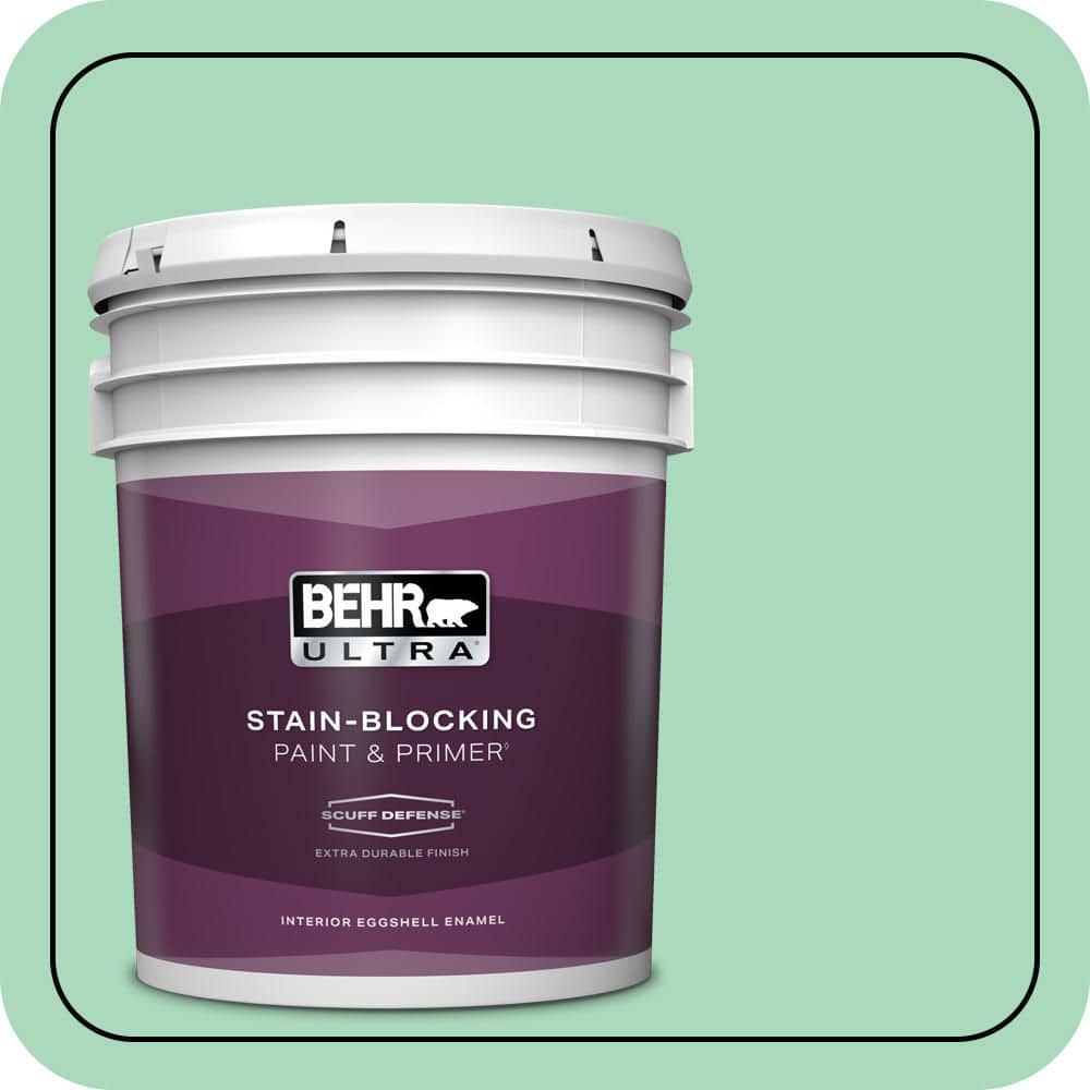 5 gal. #P410-3 Shanghai Jade Extra Durable Eggshell Enamel Interior Paint & Primer price history on PriceWatchPro