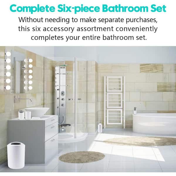 iDesign Forma Stainless Steel Countertop Bathroom Set
