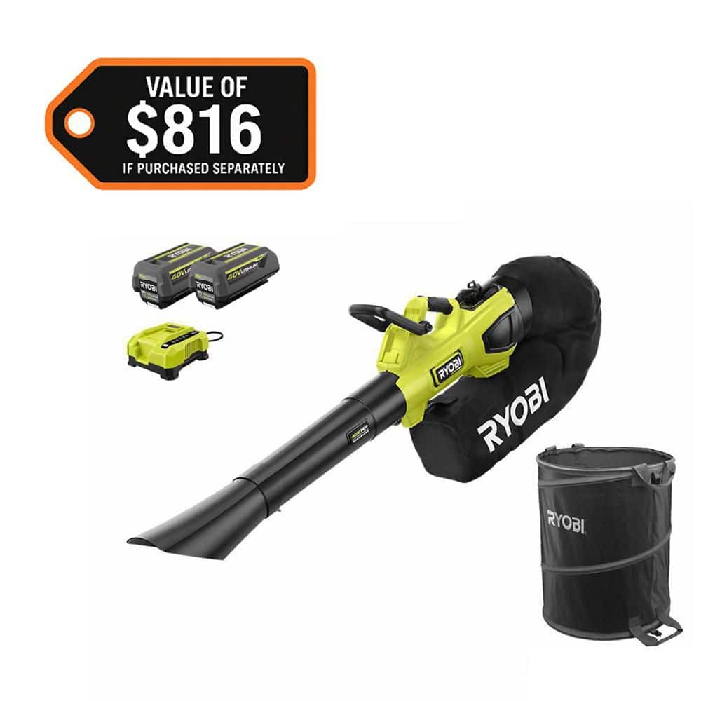 RYOBI 40V HP Brushless 100 MPH 600 CFM Cordless Leaf Blower