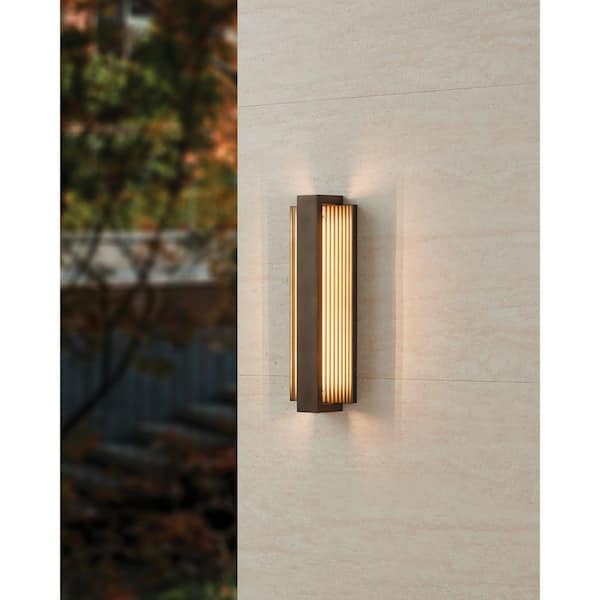 Jubilee 18-inch Forged Bronze 5CCT LED Exterior Wall Sconce