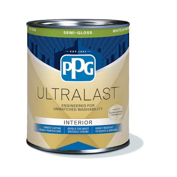 PPG UltraLast 1 qt. Base 2 Semi-Gloss Interior Paint