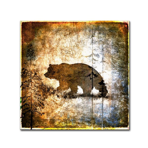 Trademark Fine Art 18 in. x 18 in. High Country Bear by Lightboxjournal Hidden Frame Animal Wall Art