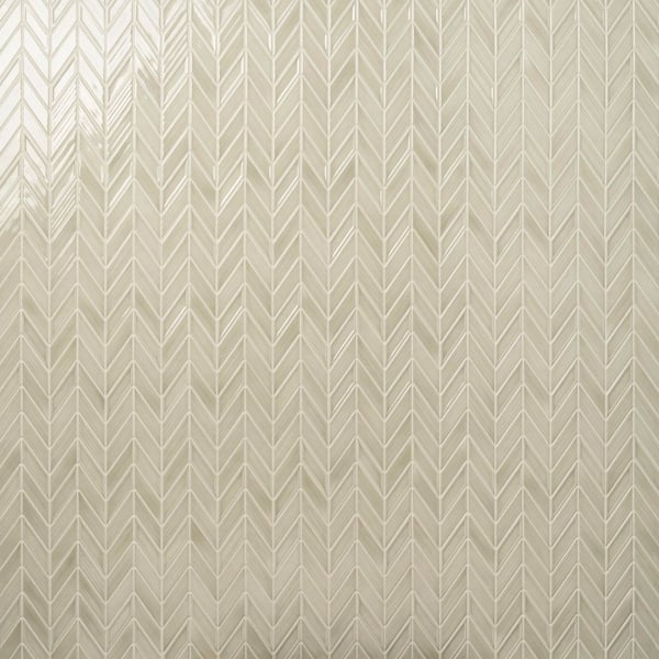 Ivy Hill Tile Medley Chevron Celadon Green 11.22 in. x 11.81 in