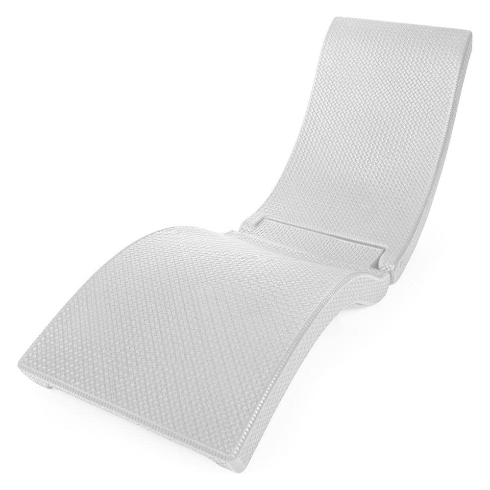 Step2 Vero Pool Lounger White Pool Lounge Chair Sleek, Durable Outdoor Cha
