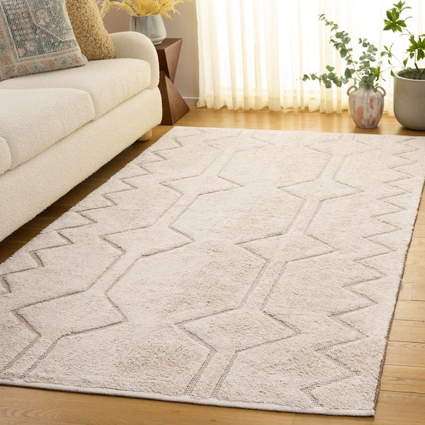 Vermont 5 ft. x 8 ft. Ivory/Brown Tribal Area Rug