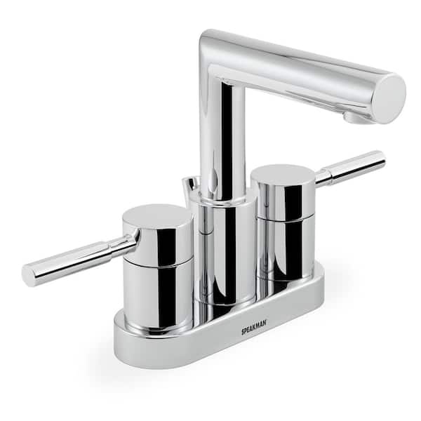 Speakman Neo 4 in. Centerset 2-Handle Bathroom Faucet in Polished Chrome with Pop-Up Drain