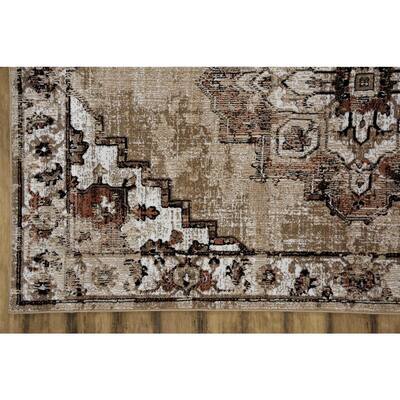 Albany Beige 5 ft. x 8 ft. Area Rug