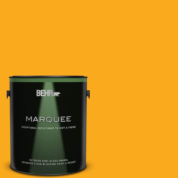 BEHR MARQUEE 1 gal. #P270-7 Sunny Side Up Semi-Gloss Enamel Exterior Paint & Primer