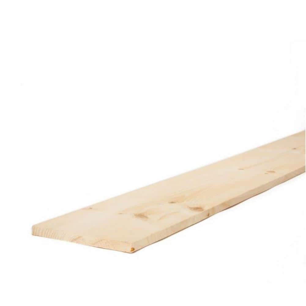 1 in. x 8 in. x 8 ft. Premium KilnDried Square Edge Whitewood Common